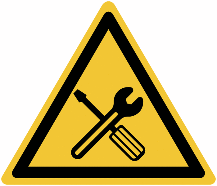 lavori in corso per manutenzione