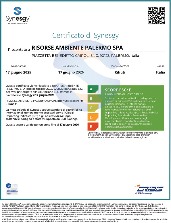 Certificazione Synesgy